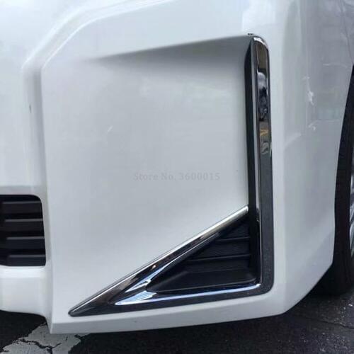 For Toyota Noah Voxy 2017 2018 Chrome Front Head Fog Lamp Foglight Cover Trim Decoration Frame Exterior Accessories Car Styling