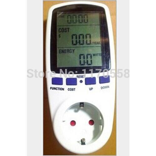 EU Plug Monitor Analyzer Power Energy Meter Wattmeter Power Analyzer LCD Display