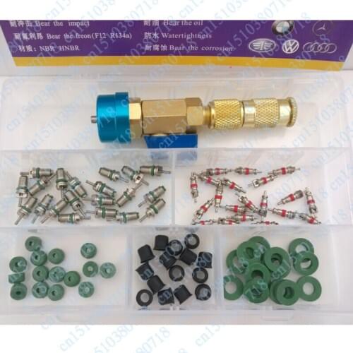 Auto air conditioning valve core removal tool R134A, R12 valve core, three-color table tube tablets, seals refrigerant Opener