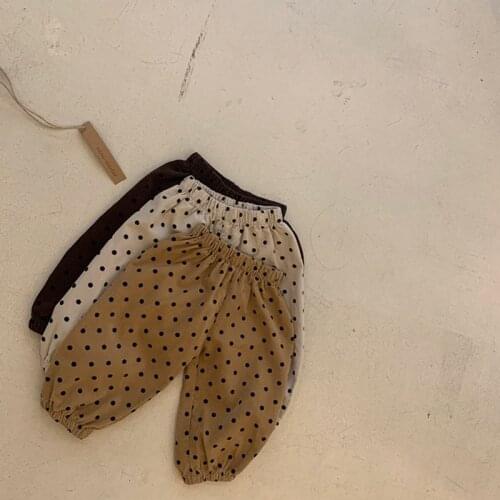 Korea childrens wear pants for boys and girls fall/winter wide-leg pants harem pants casual sports pants