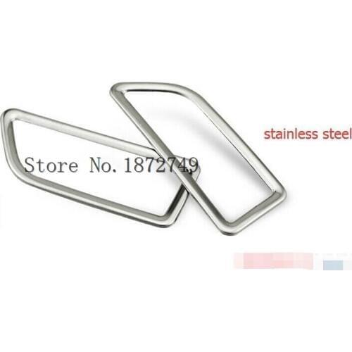 For Skoda Octavia MK3 A7 2015 2016 Stainless Steel Front Air Outlet Vent Cover Interior Trim