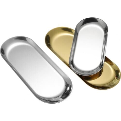 HOT SALES！Nordic Stainless Steel Dessert Plate Fruit Tray Snack Kitchen Steak Container Wholesale Dropshipping New Arrival