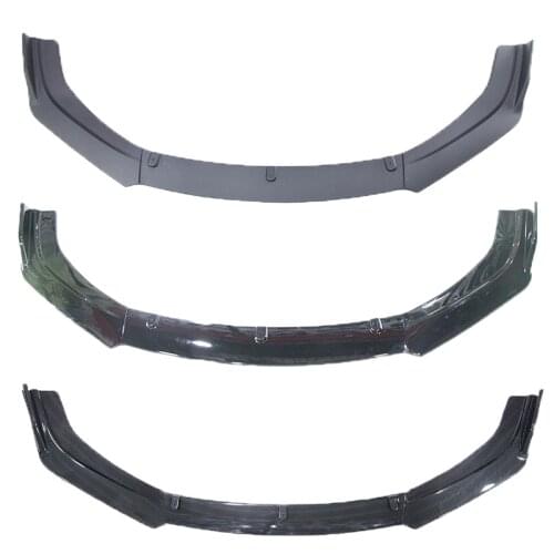 Hot selling universal high quality automotive three section front shovel car front bumper lip
