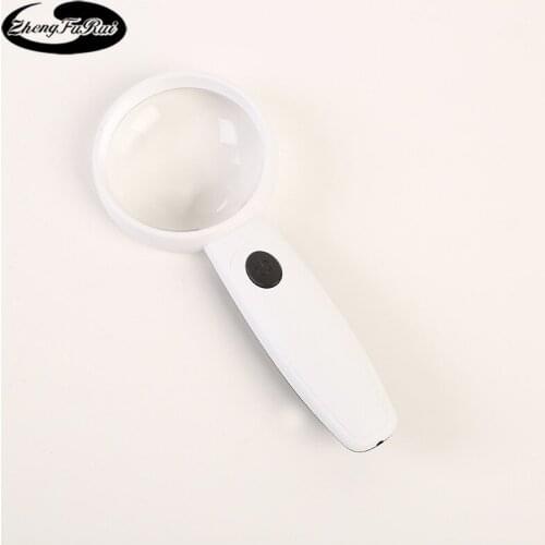 Multifunctional Magnifying Glass Handheld 2led Rechargeable High Power Optical Illumination Magnifier