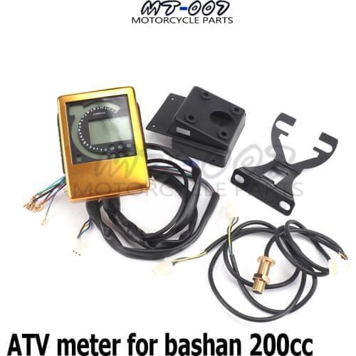 Motorcycle ATV meter For Bashan 200 200cc ATV meter odometer tachometer gear table Dirt Bike