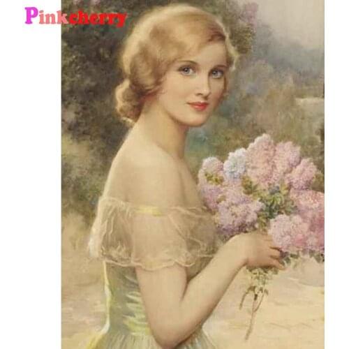 5d diy diamond painting full drill square accessories lady 5d Round diy embroidery rhinestones beads counted cross stitch kits