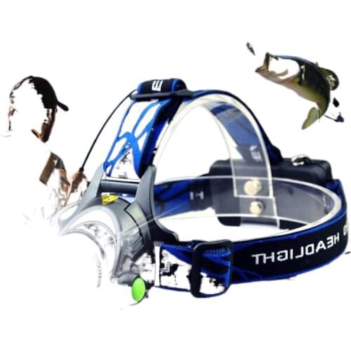 The head-mounted headlight glare rechargeable flashlight bright zoom night fishing light fishing light led headlights Miner