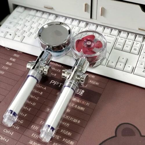 High-pressure Fan Shower Head Turbo Pressurized Shower Head 360 Degree Rotating Handheld Shower Head