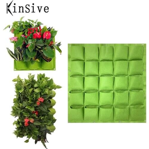 Wall Hanging Grow Bag 18/25/36/81 Pockets Planting Bags Flower Pot Garden Planter Vertical Suculentas Plant Pots Dropshipping