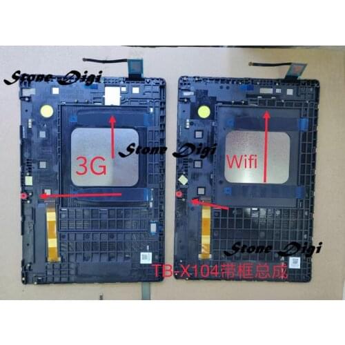 NEW LCD DIsplay Touch Screen Digitizer Assembly For Lenovo TAB E10 E 10 TB-X104 TB-X104F TB-X104L TB X104 + Frame Free Tools