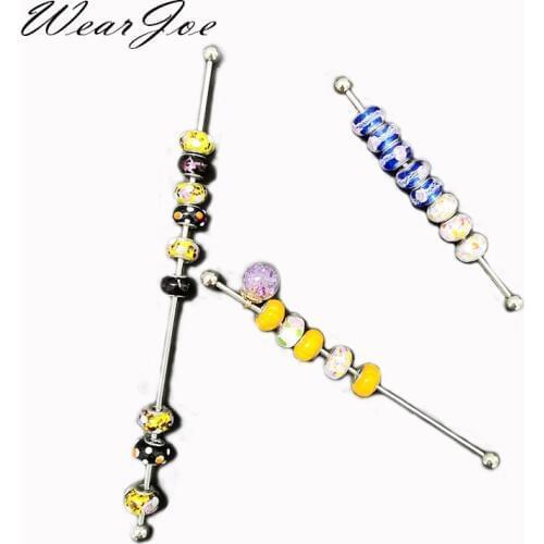 Wholesale Jewelry Charm Beads Display Metal Rod 2mm 3mm Hole Pandora Bracelet Beads Holder Organizer Trollbeads Storage Showcase