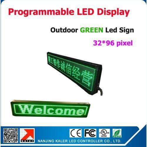P10 Green Color LED Modules 320*160mm Outdoor LED Advertising Display Screen High Quality Waterproof LED Sign