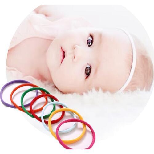 Kids Super Soft Seamless Hair band Elastic Nylon Headbands For Children Wholesale Baby Headband 500pcs/lot Baby Hair Accessories