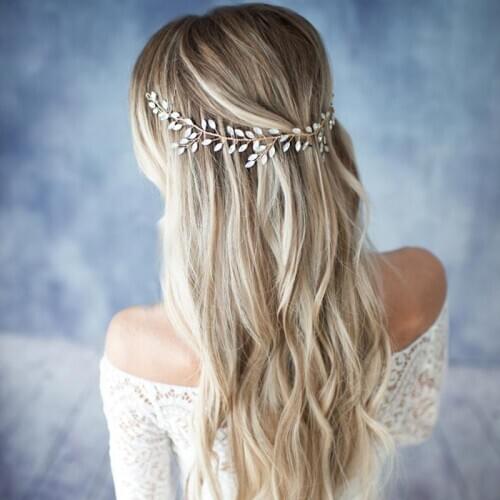 Rhinestone Headbands For Women Bridal Hair Accessories Rhinestone Headband Wedding Hair Jewelry Bridal Headband Gold