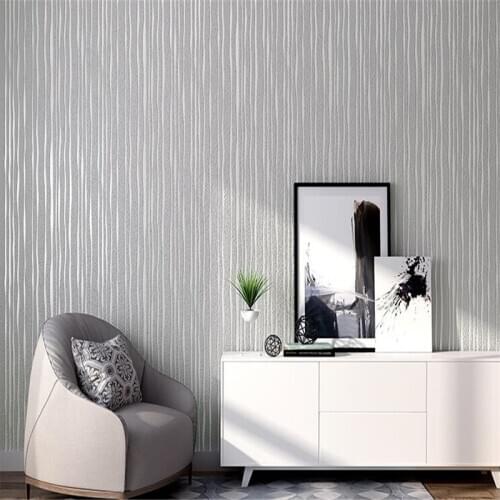 Beibehang Simple 3d striped deerskin wallpaper bedside sofa living room TV background wall thickening environmental 3d wallpaper