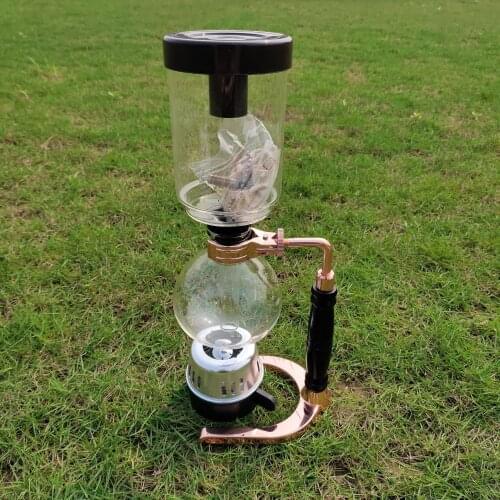 Eworld Japanese Style Siphon Coffee Maker Tea Siphon Pot Vacuum Coffeemaker Glass Type Coffee Machine Filter 3cups