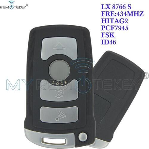 Remtekey Smart key CAS1 LX8766S 4 button 434MHZ FSK ID46 chip for BMW 7 series 2002 2003 2004 2005 2006 2007 2008