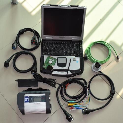 Super mb star c4 with software 2020.12 hdd 320gb+CF-30 laptop best chip mb sd connect diagnostic tool ready to use