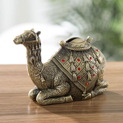 Animal Decoration, Camel Statue, Metal Crafts, Feng Shui Decoration, High-grade Piggy Bank, Holiday Gifts, Home, Desk Decoration