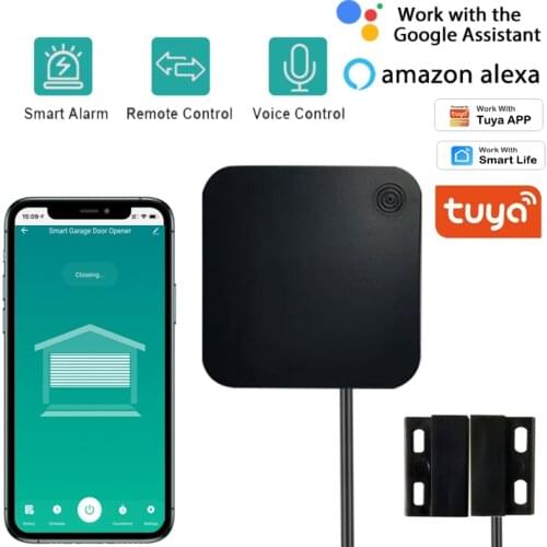 Tuya Wifi/BLE Garage Door Smart Switch Garage Door APP Remote Control Wireless Controller Black Work With Alexa Google Home