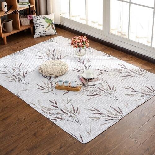 Zeegle Cotton Japanese Style Carpet For Living Room Home Crawl Tatami Mat Non-slip Bedroom Beside Mat Children Play Rug