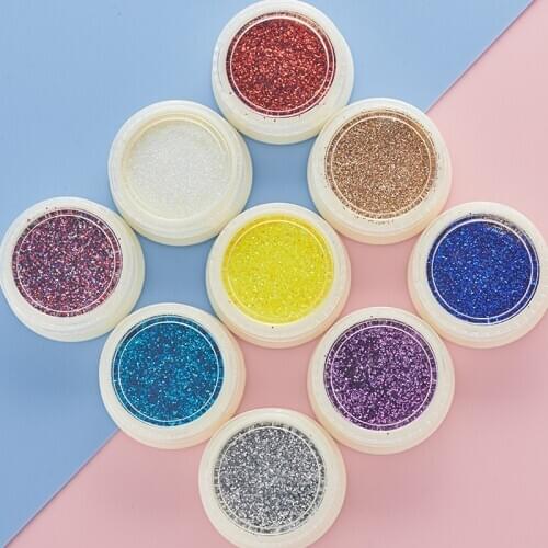 Mirror Glitter Metallic Color Acrylic Nail Powder Nail Art UV Gel Polishing Chrome Flakes Dust Decoration Manicure Nail Supplies