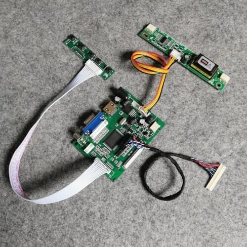 LCD matrix 2-CCFL Fit LTN154XB/LTN154X5/LTN154X9/LTN154AT08 monitor controller drive board kit 1280*800 LVDS 30 Pin VGA AV