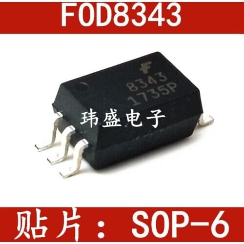 10pcs FOD8343 screen: 8343 F8343 SOP-6