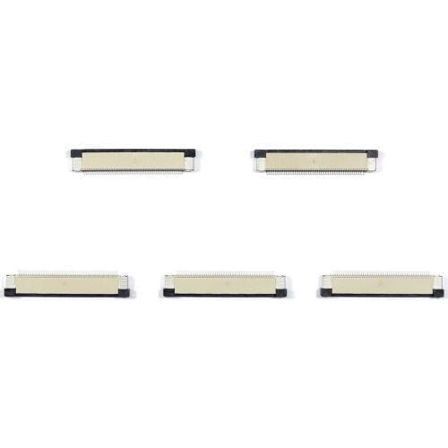 30 Pin 0.5mm 1mm Pitch FFC/FPC Flexible Flat Cable ZIF Connector Top Contact 5PCS