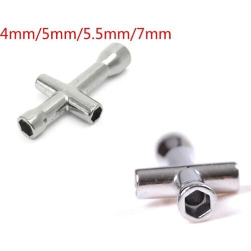 4mm/5mm/5.5mm/7mm 1:16 1:10 RC Car Cross Sleeve Wrench Demolition Tire Vehicle Dedicated Nut 60179 Model Tools For Nut