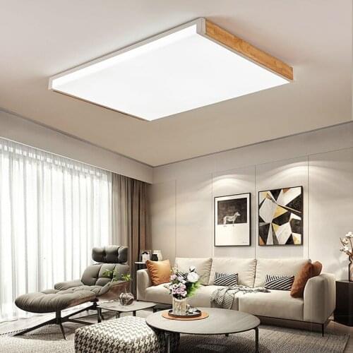 Acylic Ceiling Lights Square Rings For Living Room Bedroom Home AC85-265V Modern Led Ceiling Lamp Fixtures lustre plafonnier