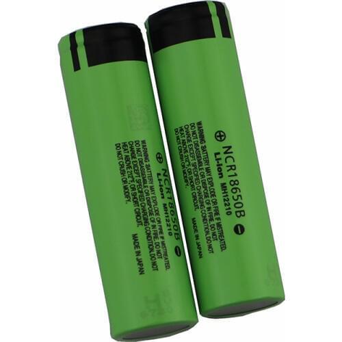 2Pcs/lot 3.7V 18650 3.7V 3400mAh li-ion rechargebale battery /18650 battery for Panasonic NCR18650B lithium Rechargeable battery