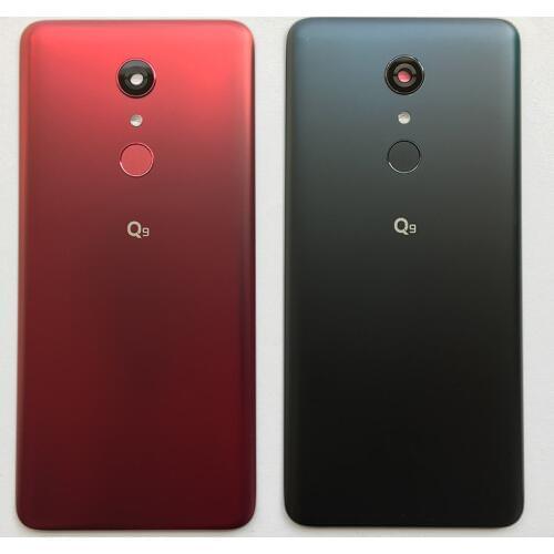 BINYEAE New Original Rear Housing For LG Q9 Battery Cover Back Case With Camera Lens+Logo