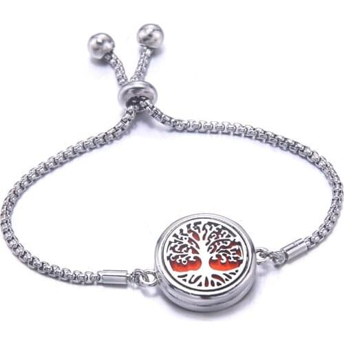 Aromatherapy Bracelet Diffuser Jewelry Adjustable Chain Aroma armband Perfume Locket Bracelet Diffuser Bracelet For Women