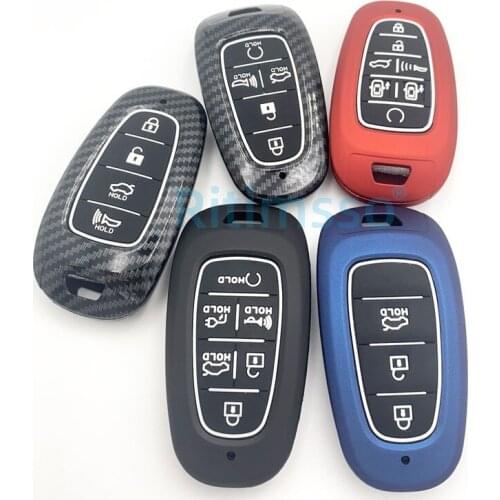 Abs Car Key Case Cover for Hyundai Solaris Sonata Hybrid NEXO NX4 New Grand Santa Fe Tucson 2020 2021