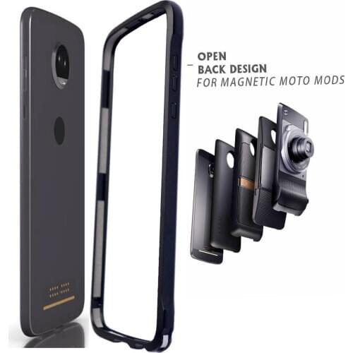 For moto z2 play case z3 play bumper case Aluminum alloy frame cover fit for moto mods For moto z4 z3 z2 play z2 Force case
