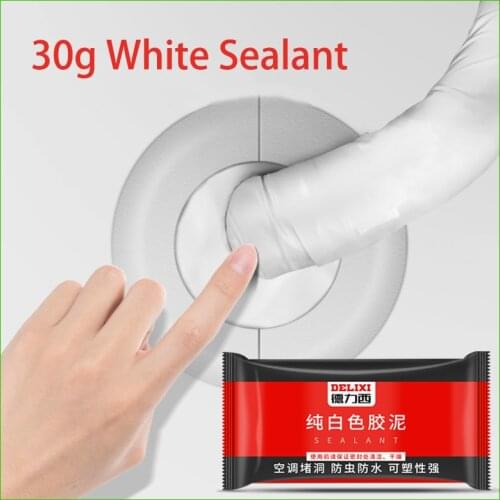 30G Sealant Sink Tube Sealer Mud Kitchen Hole Sealing Sewer Bathroom Waterproof Pipe Cement Sealing Clay Ourdoor Sealing Mud