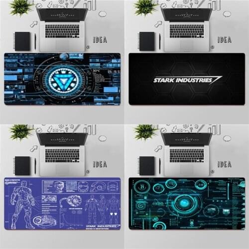 Gaming Mouse Pad Large Mouse Pad PC Gamer Computer Mouse Mat Big Mousepad Keyboard Desk Mat Jarvis Stark Industries Mause Pad