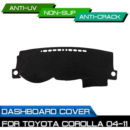 Car Dashboard Mat Anti-dirty Non-slip for Toyota Corolla 2004 2005 2006 2007 2008-2011 Dash Cover Mat UV Protection Shade