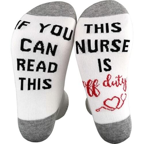 Nurse wife daughter friend Christmas Halloween Holiday New Year retirement graduation Nurse Week birthday Gift present socks