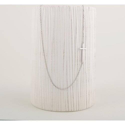 Fashion jewelry gold silver plated fun sideway cross necklace for women