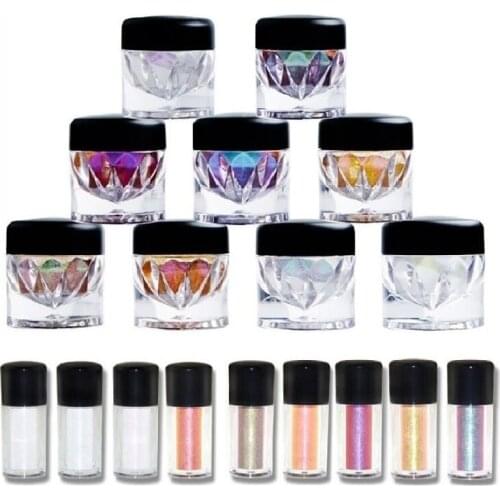 Wholesale High Pigmented Shimmer Glitter Loose Powder Eyeshadow Long lasting Highlight Brighten Cosmetic Powder Custom Label