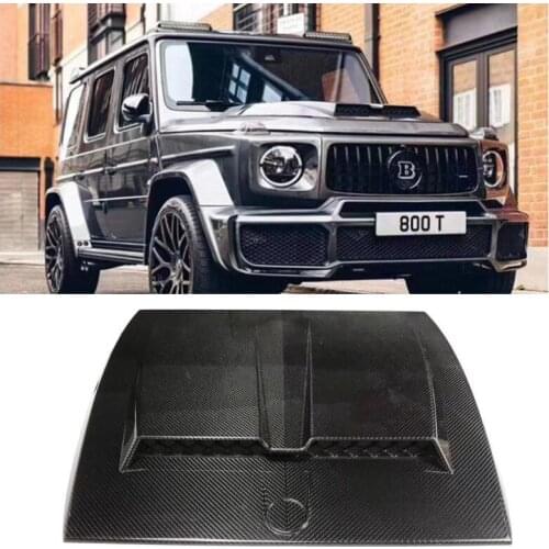 High quality Carbon Fiber Front Engine Hood Vent Cover Fits For Mercedes-Benz G class W464 G500 G550 G63 G350D 2019 2020 2021