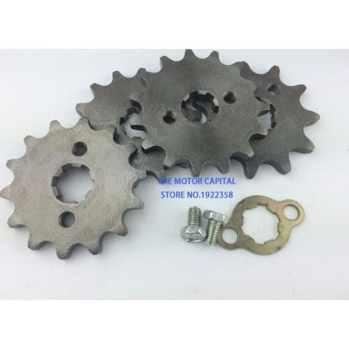 Free shipping 420 10T 11T 12T 13T 14T 15T 16T 17T 18T Tooth 20mm ID Front Engine Sprocket fit Motorcycle part