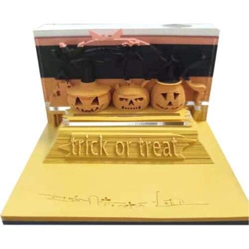 Custom Weekly Planner To Do List Note Pad Halloween Pumpkin Style Writing Tablets Notepad Checklish Memo Pad for GIft