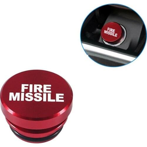 Fire Missile Eject Button 12V Car Cigarette Lighter Cover Accessories Decors Car Cigarette Lighter Plug Dropshipping New Arrival