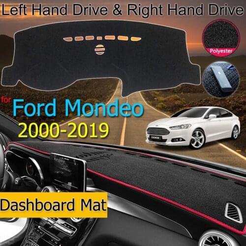 For Ford Mondeo MK3 MK4 MK5 2000-2019 Anti-Slip Mat Dashboard Cover Sunshade Dashmat Protect Carpet Dash Accessories