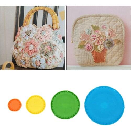 Quick Yo-Yo Makers Fabric Flower Making Templates DIY Tools 4cm 6cm 9cm 12cm