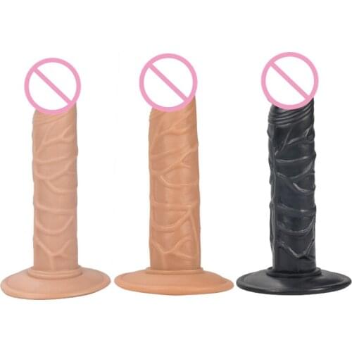 Skin Feeling Realistic Dildo Silicone Suction Cup Dildo Artificial Dick Vagina Stimulator Female Masturbation Sex Toys For Women