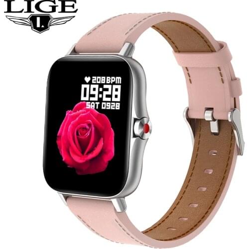 LIGE Smart Watch Women Heart Rate Monitoring Bluetooth Call Watch Custom Dial Sports Fitness Waterproof Pedometer Smartwatch Men